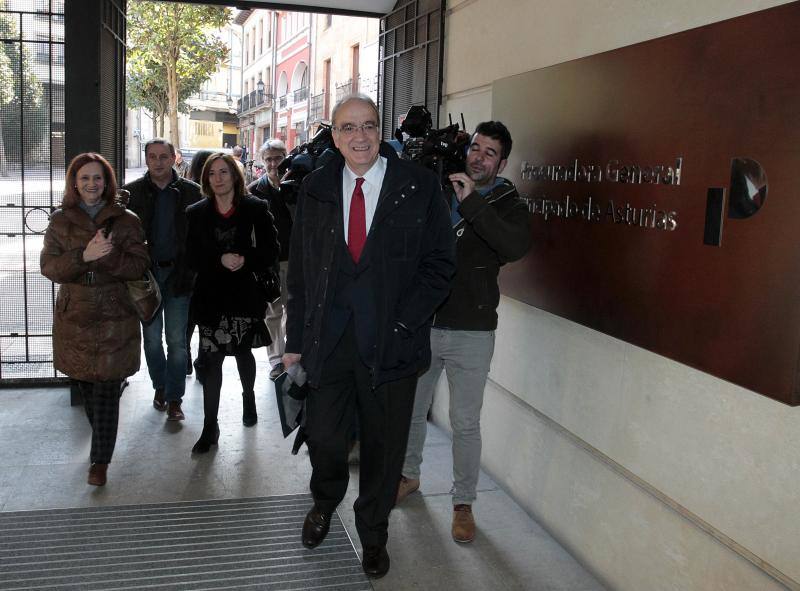 Santiago García Granda, Pedro Sánchez Lazo, Agustín Costa y José Muñiz, cuatro aspirantes a rector de la Universidad de Oviedo
