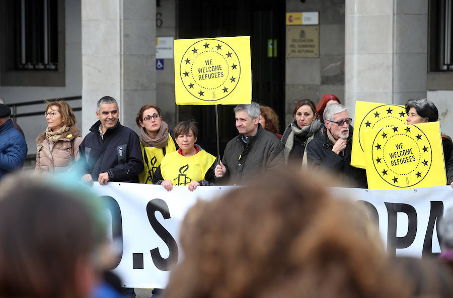 Asturias se manifiesta en apoyo a los refugiados