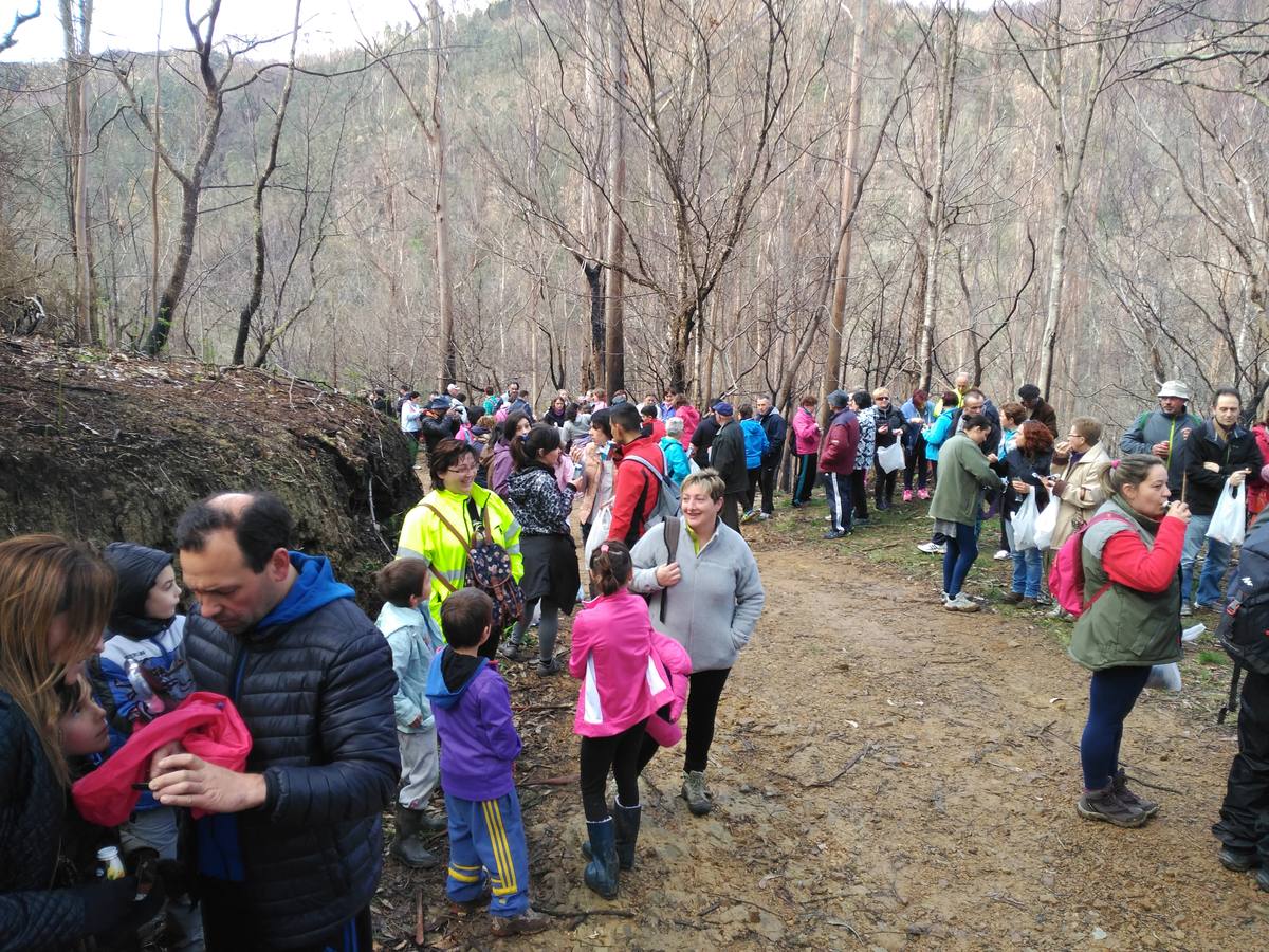 El Franco camina en apoyo a los afectados por los incendios