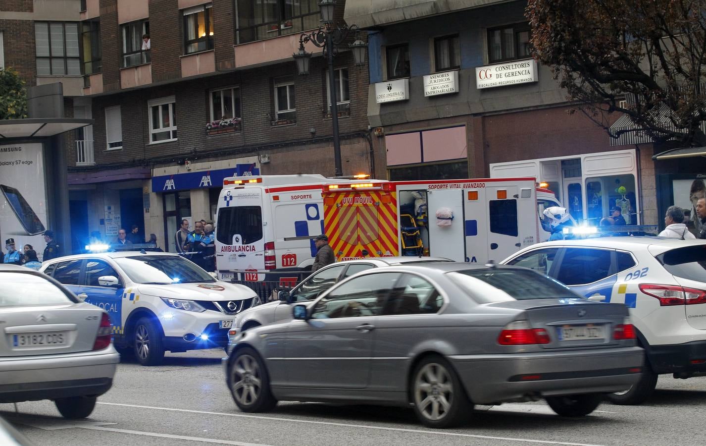 Multitudinaria pelea con seis heridos en Oviedo