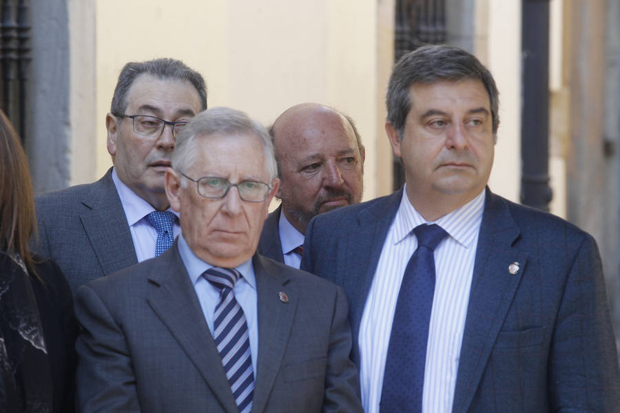 Inauguración de la plazoleta de Agustín José Antuña en Gijón