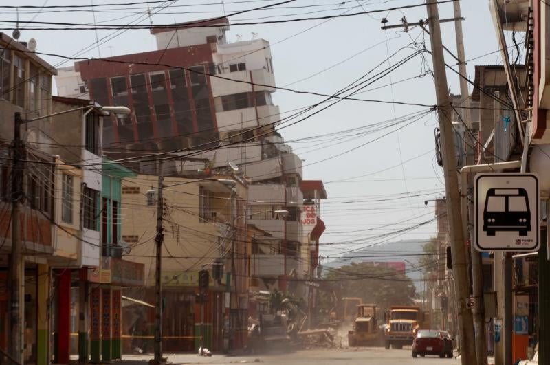 Desolación y destrucción en Ecuadro