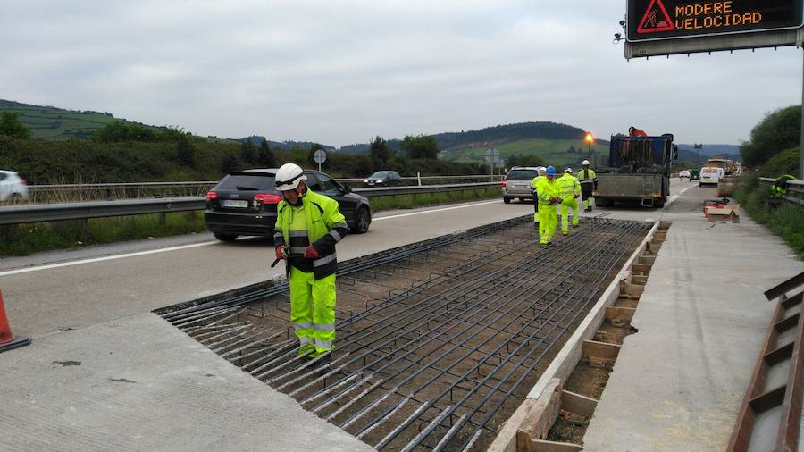 Retenciones kilométricas en la Y por las obras para tapar baches
