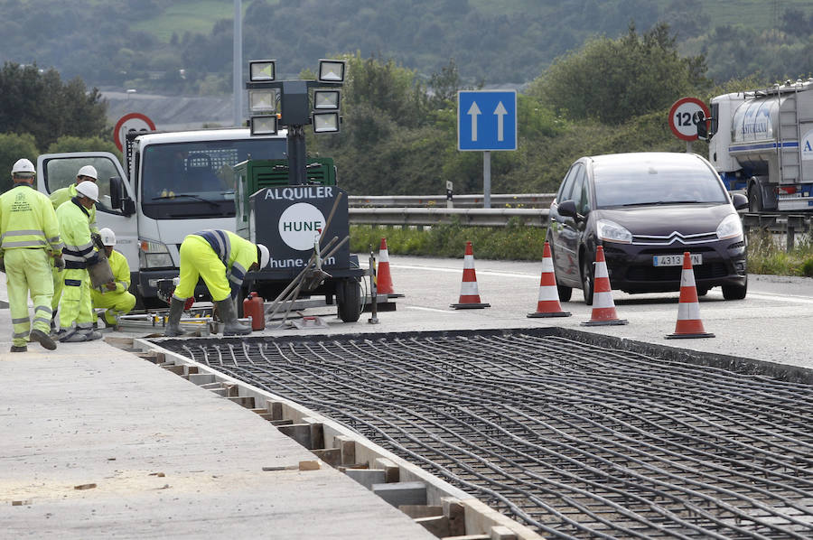 Las obras en la &#039;Y&#039; complican el tráfico en la AS-19