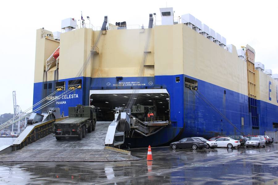 Embarque en el puerto de Vigo para partir a Polonia.