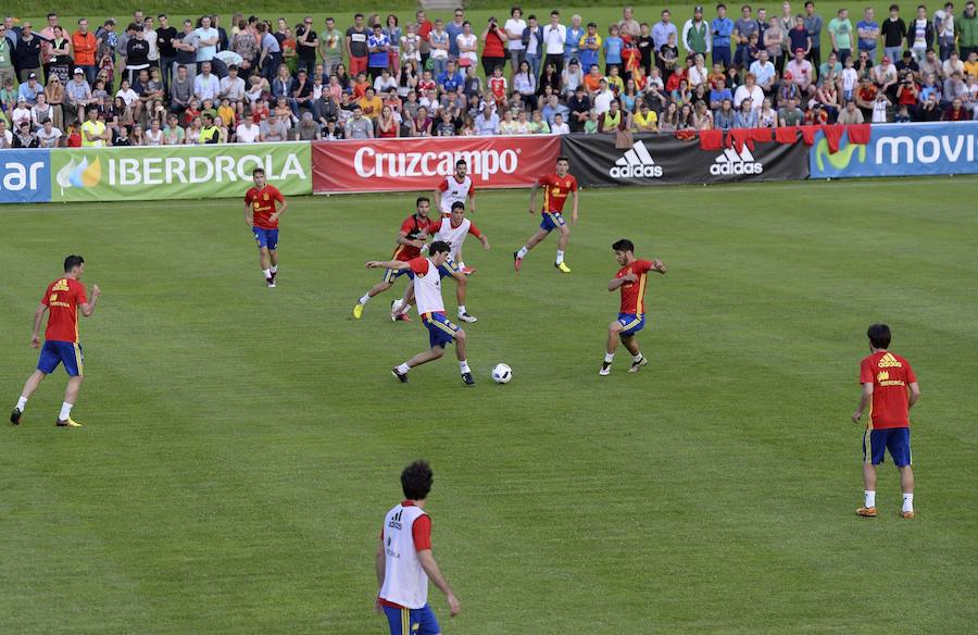 Las mejores imágenes del recibimiento de Schruns a la selección española