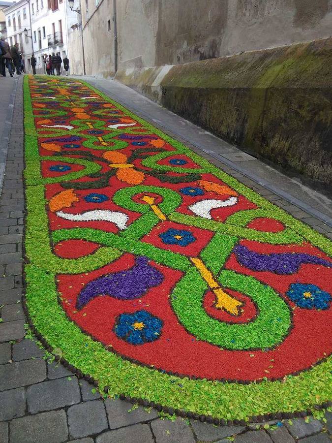 Alfombras florales en Castropol