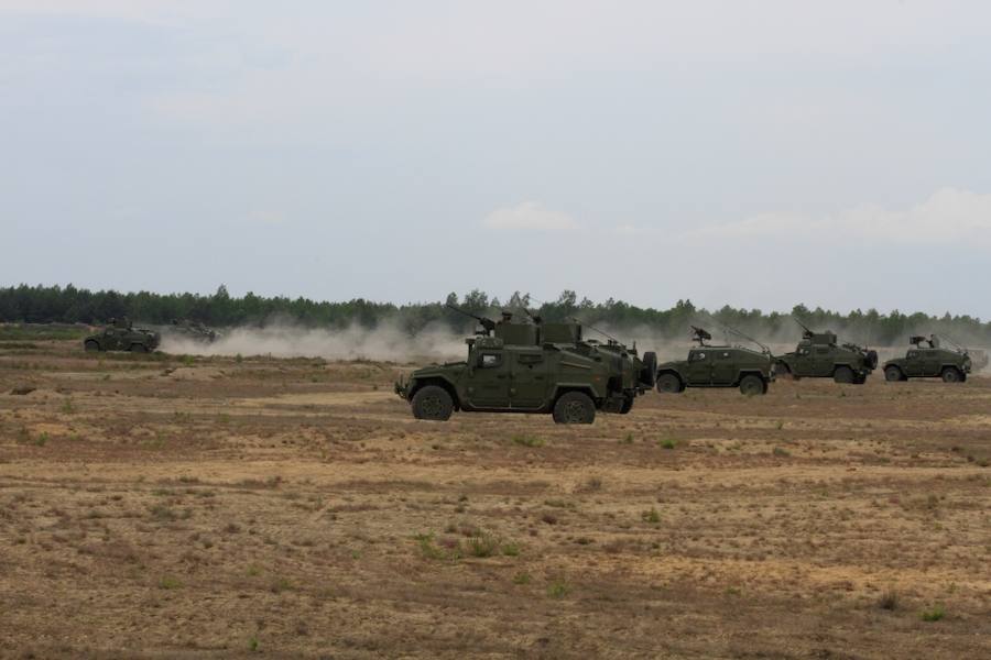 El batallón de infantería San Quintín, en Polonia