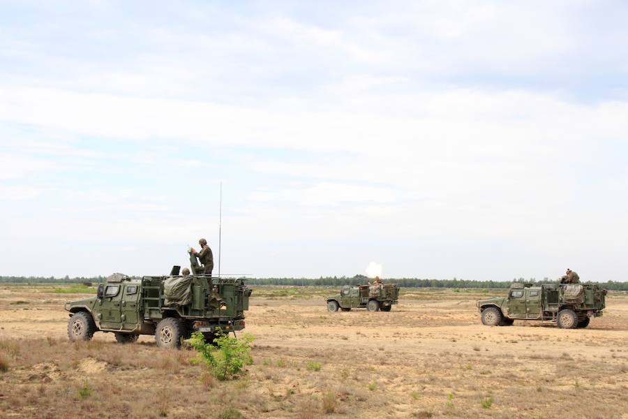 El batallón de infantería San Quintín, en Polonia