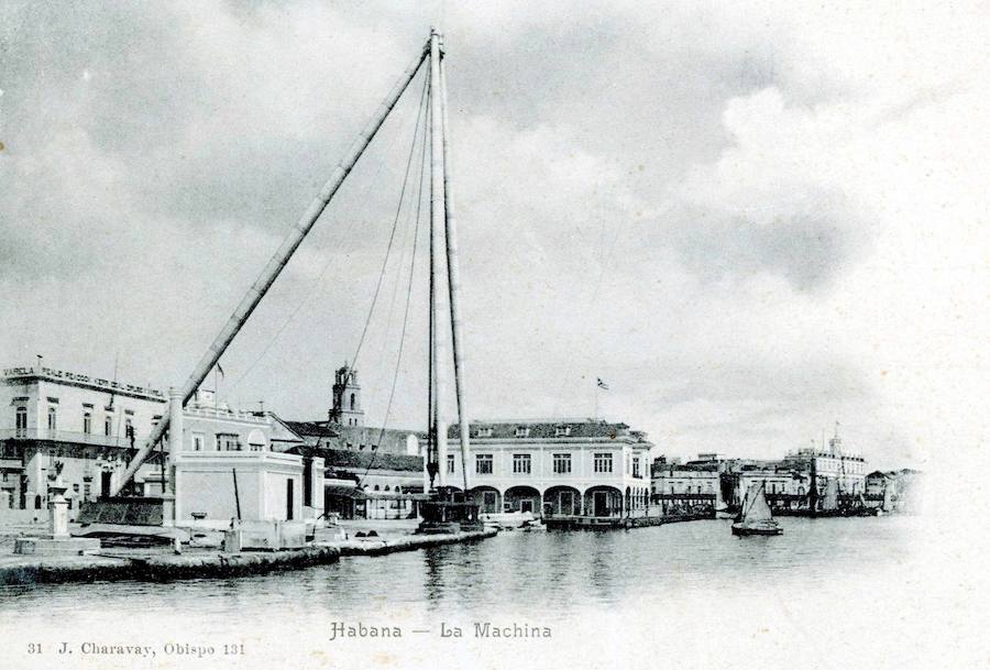 Tarjeta Postal. Habana, “La Machina”. Hacia 1910