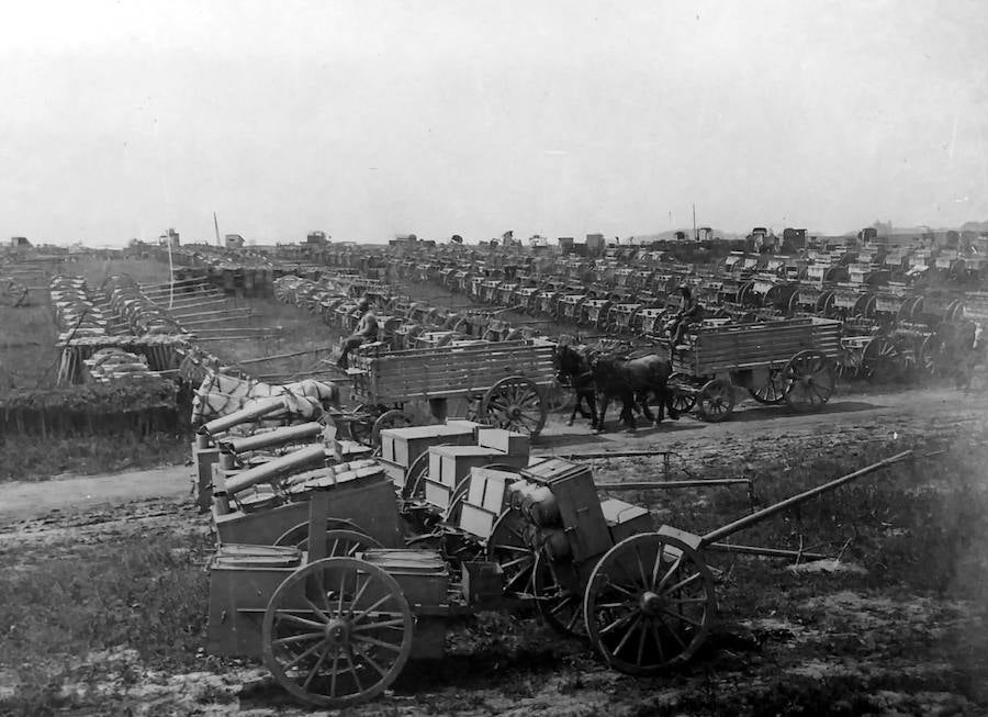 Cocinas de campaña del ejército francés durante la Gran Guerra 1914