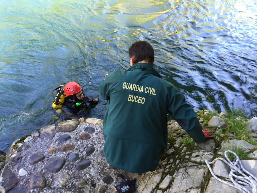 Localizan el cuerpo de un pescador gijonés en el Sella