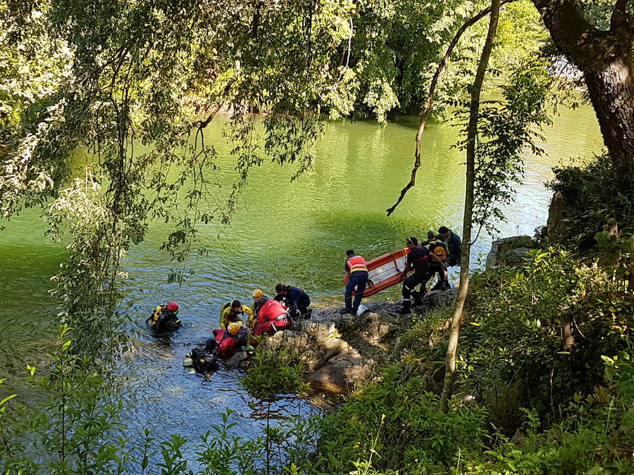 Localizan el cuerpo de un pescador gijonés en el Sella