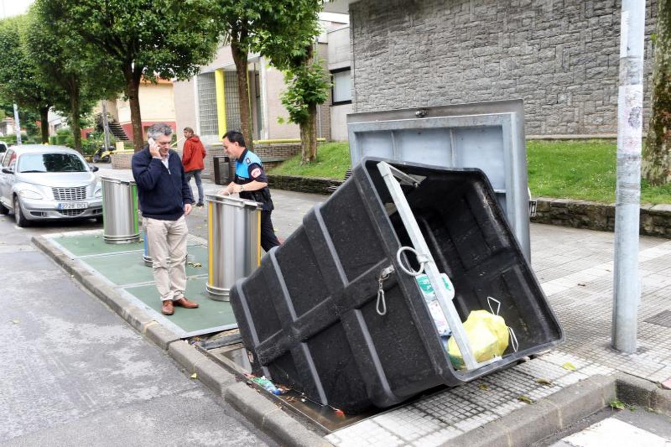 Las secuelas del granizo y la lluvia en el Suroccidente y Siero