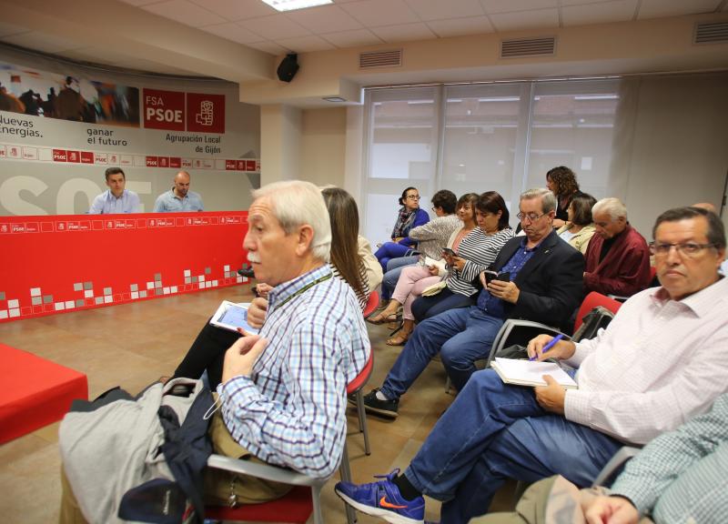 El PSOE de Gijón debate su posición sobre la investidura