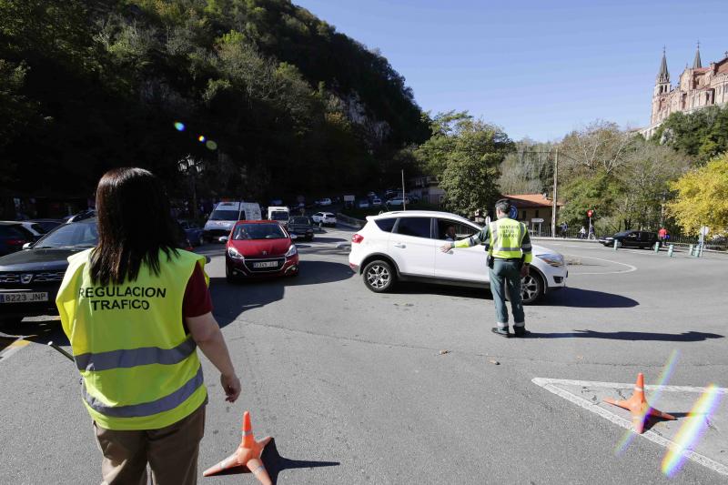 El acceso a los Lagos, colapsado