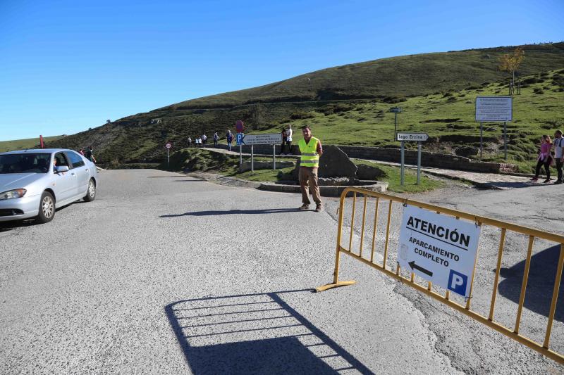 El acceso a los Lagos, colapsado