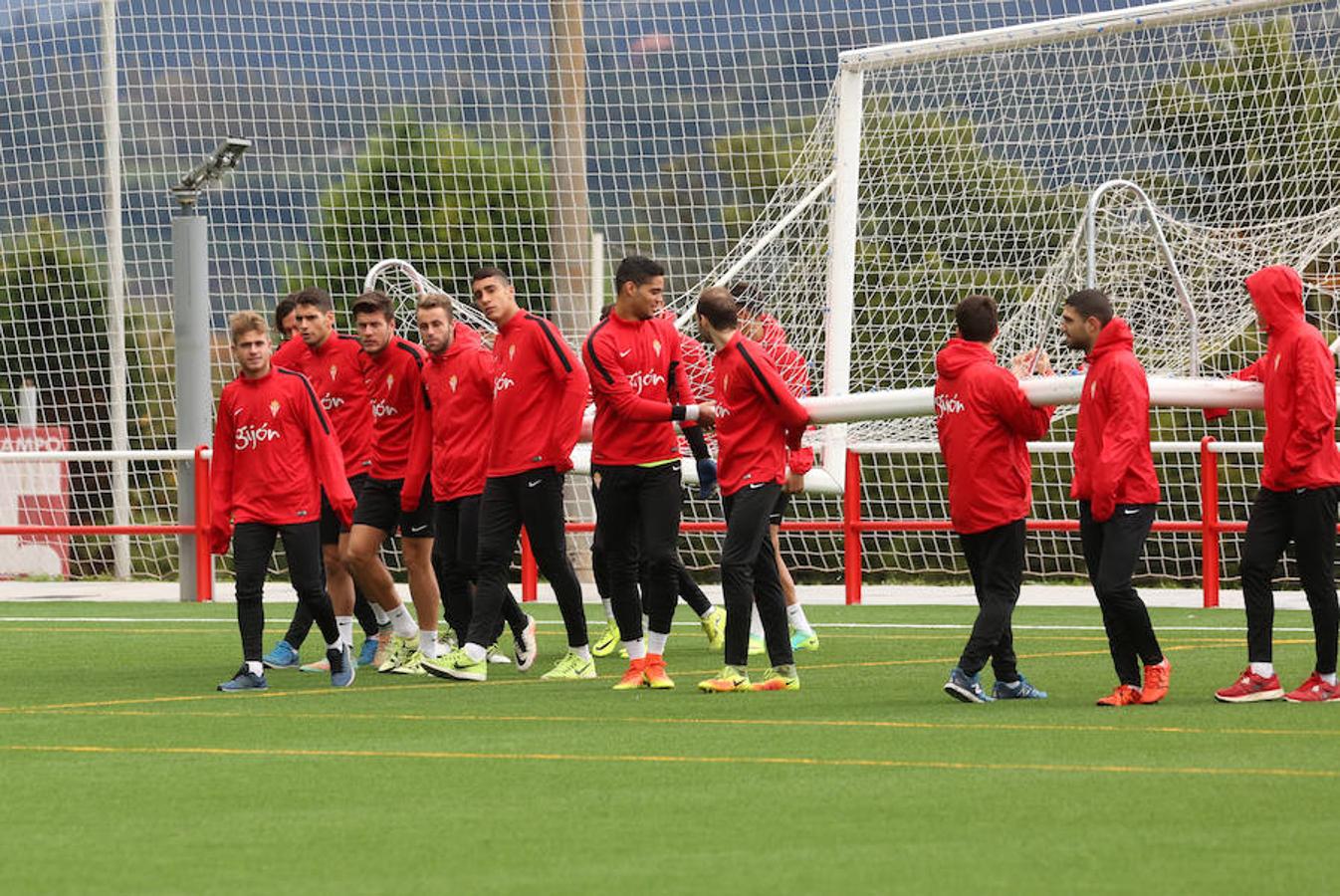 Entrenamiento del Sporting del 7 de noviembre de 2016