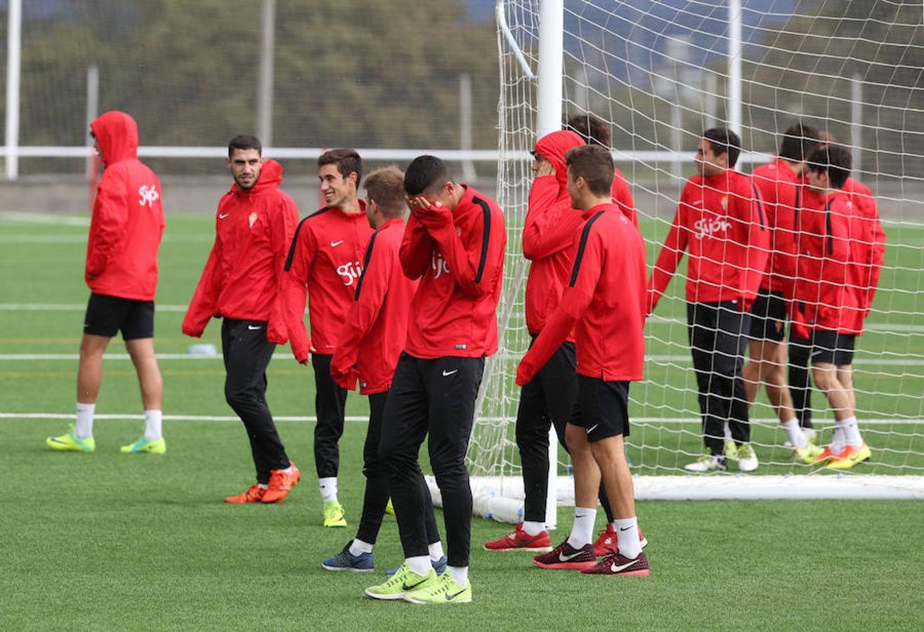 Entrenamiento del Sporting del 7 de noviembre de 2016