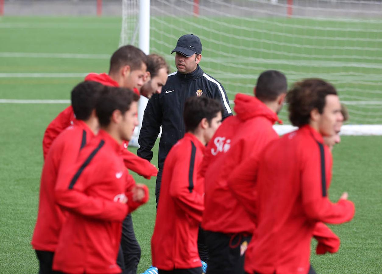 Entrenamiento del Sporting del 7 de noviembre de 2016