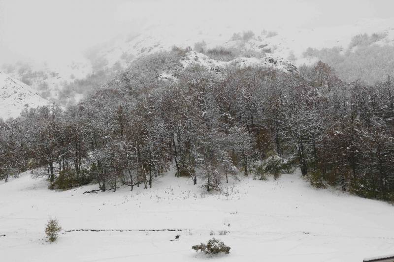 La nieve complica la vida en Sotres