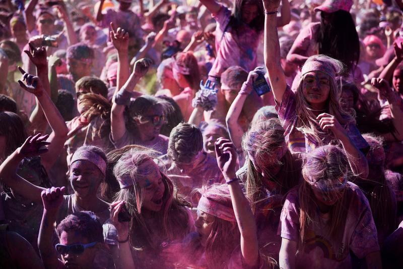 Lluvia de colores en Sudáfrica