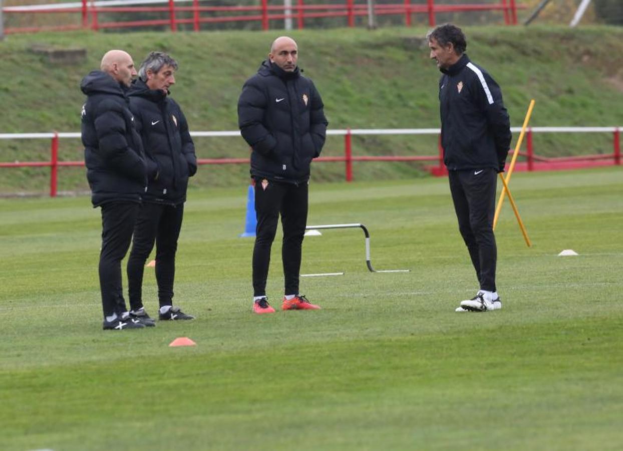 Entrenamiento del Sporting en Mareo