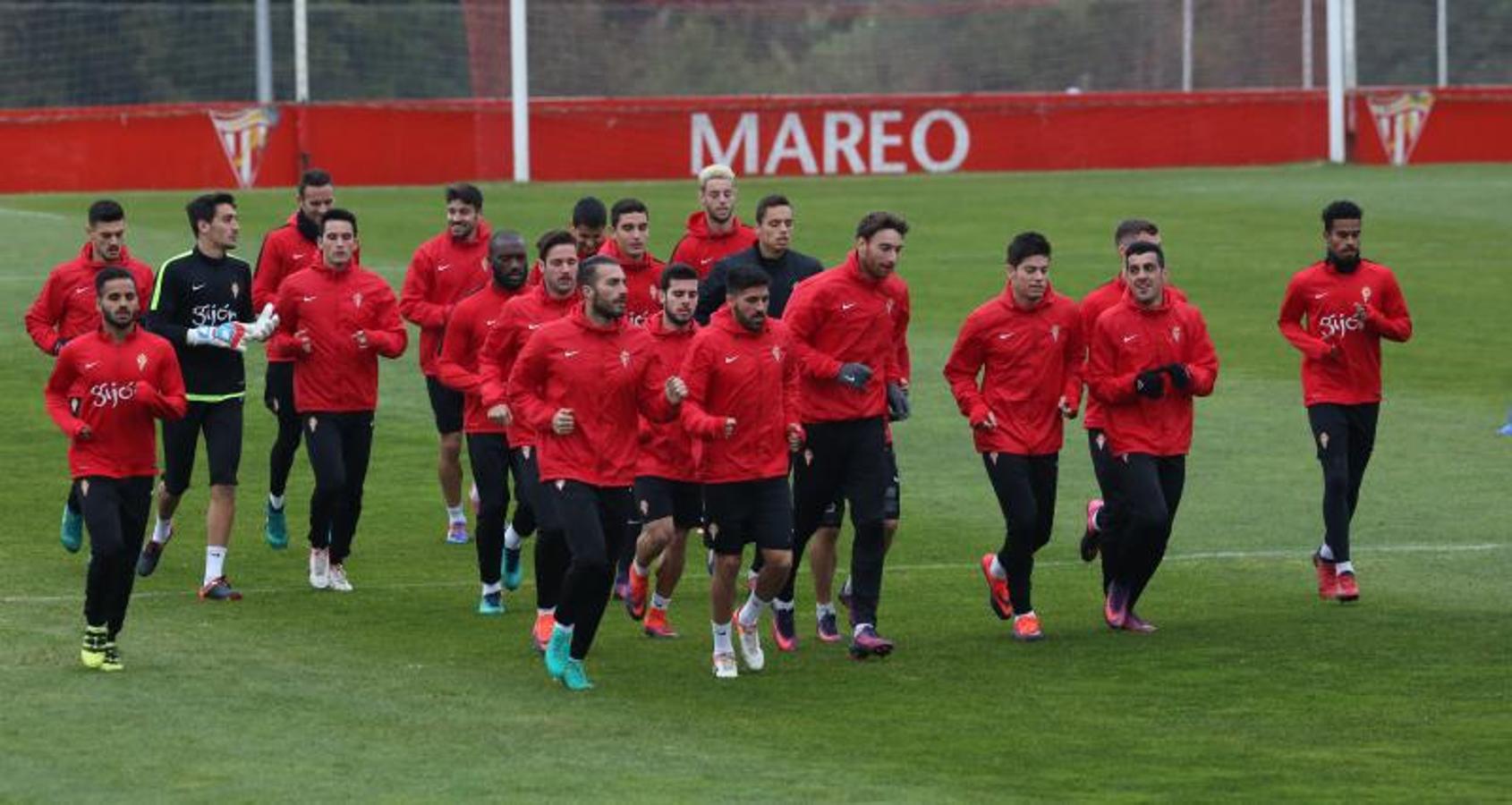 Entrenamiento del Sporting en Mareo