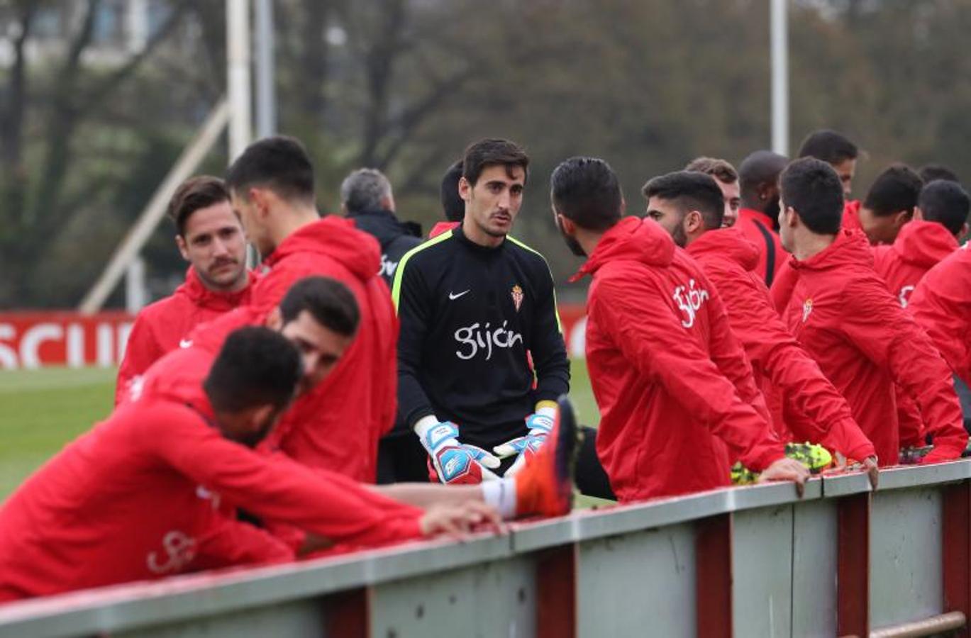 Entrenamiento del Sporting en Mareo