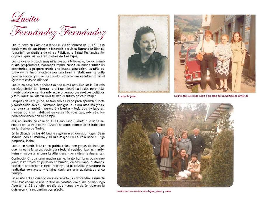 Allande rinde homenaje a sus modistas