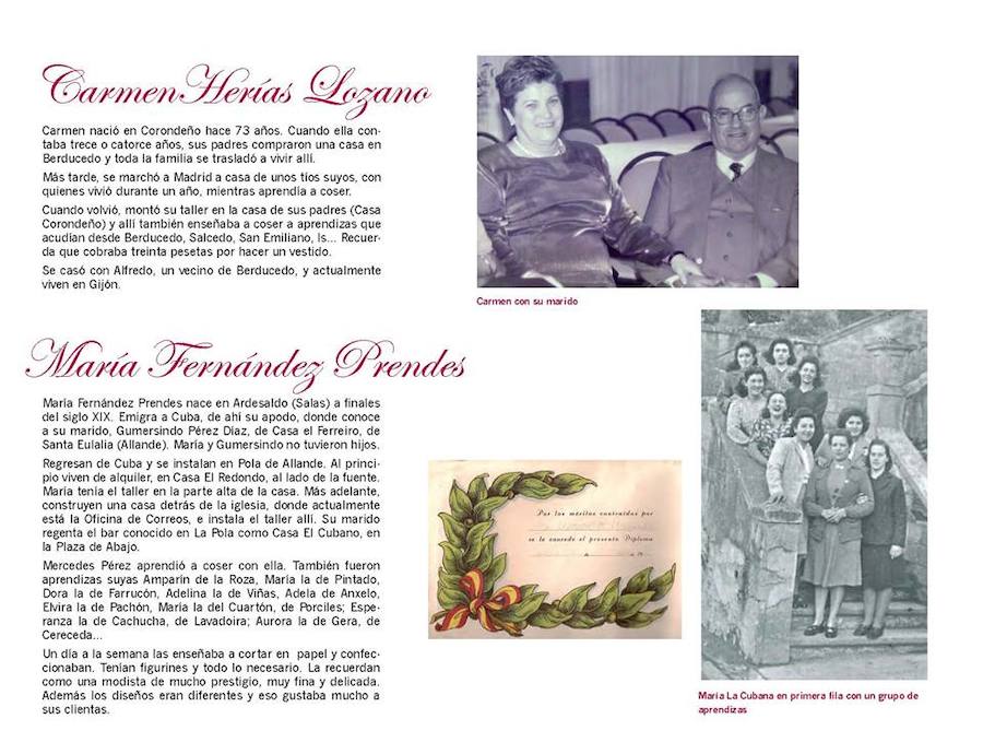 Allande rinde homenaje a sus modistas