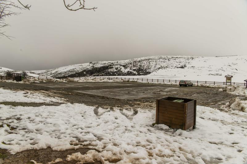 La nieve cubre Asturias a la espera de una ola de frío siberiano