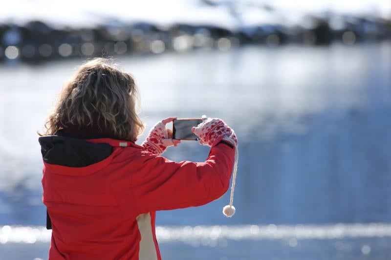Los Lagos nevados, un atractivo para el turismo