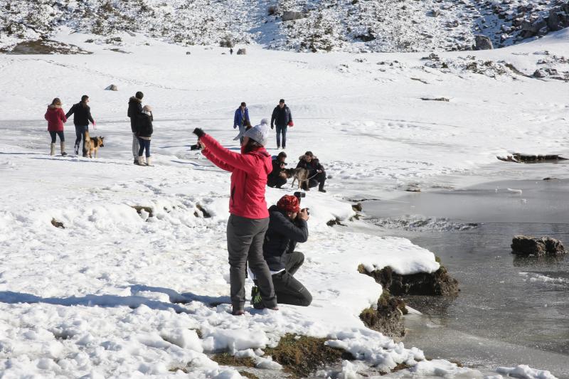 Los Lagos nevados, un atractivo para el turismo
