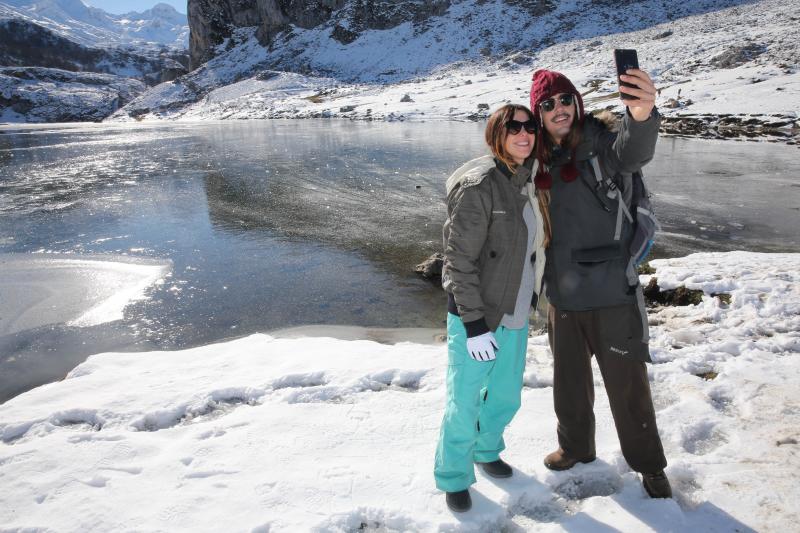 Los Lagos nevados, un atractivo para el turismo