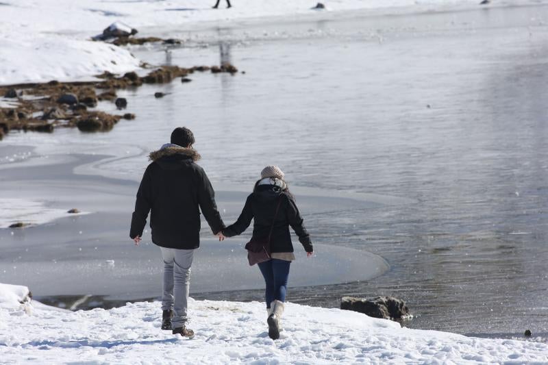 Los Lagos nevados, un atractivo para el turismo