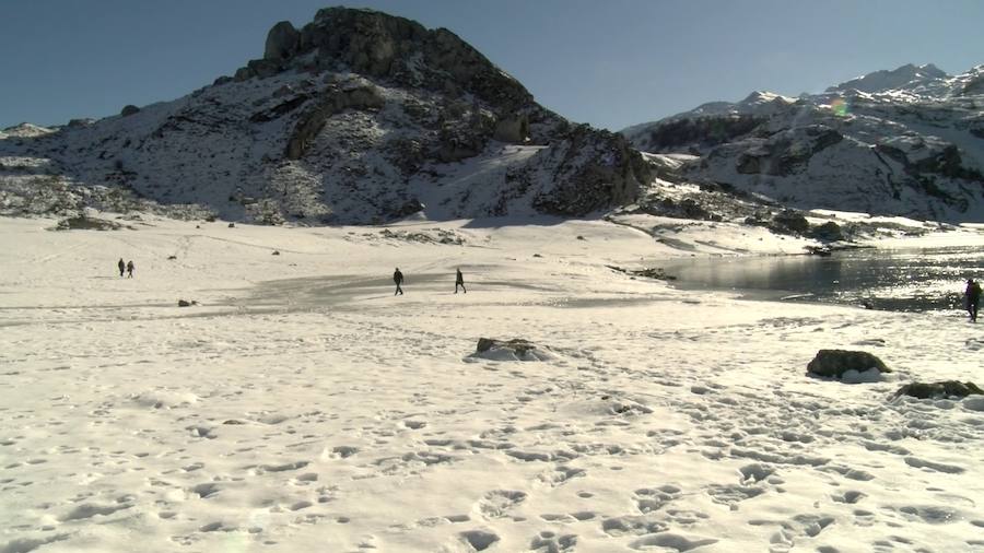 Los Lagos nevados, un atractivo para el turismo