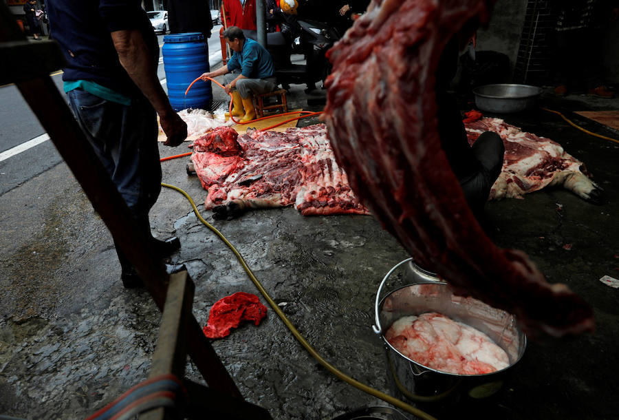 Cerdo sagrado en Taiwán