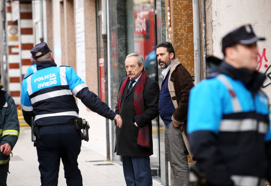 Incendio en un bazar chino de Oviedo