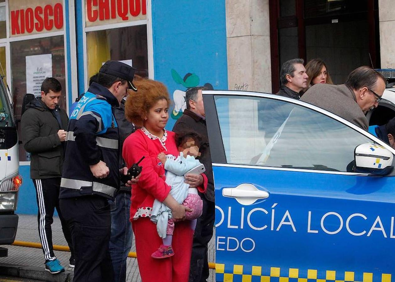 Incendio en un bazar chino de Oviedo