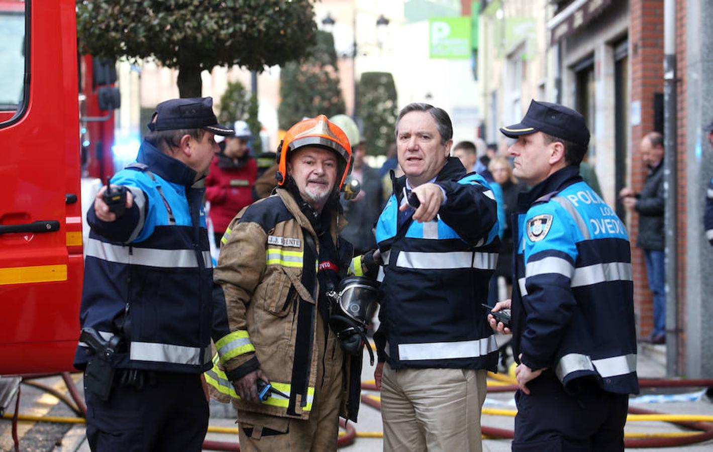 Incendio en un bazar chino de Oviedo