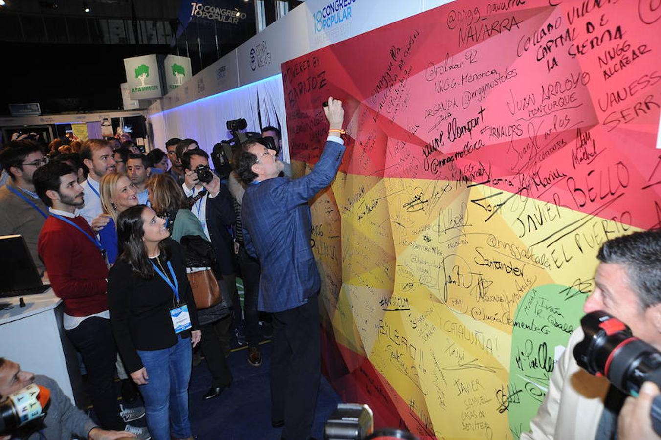 La representación asturiana en la segunda jornada del Congreso Nacional del PP