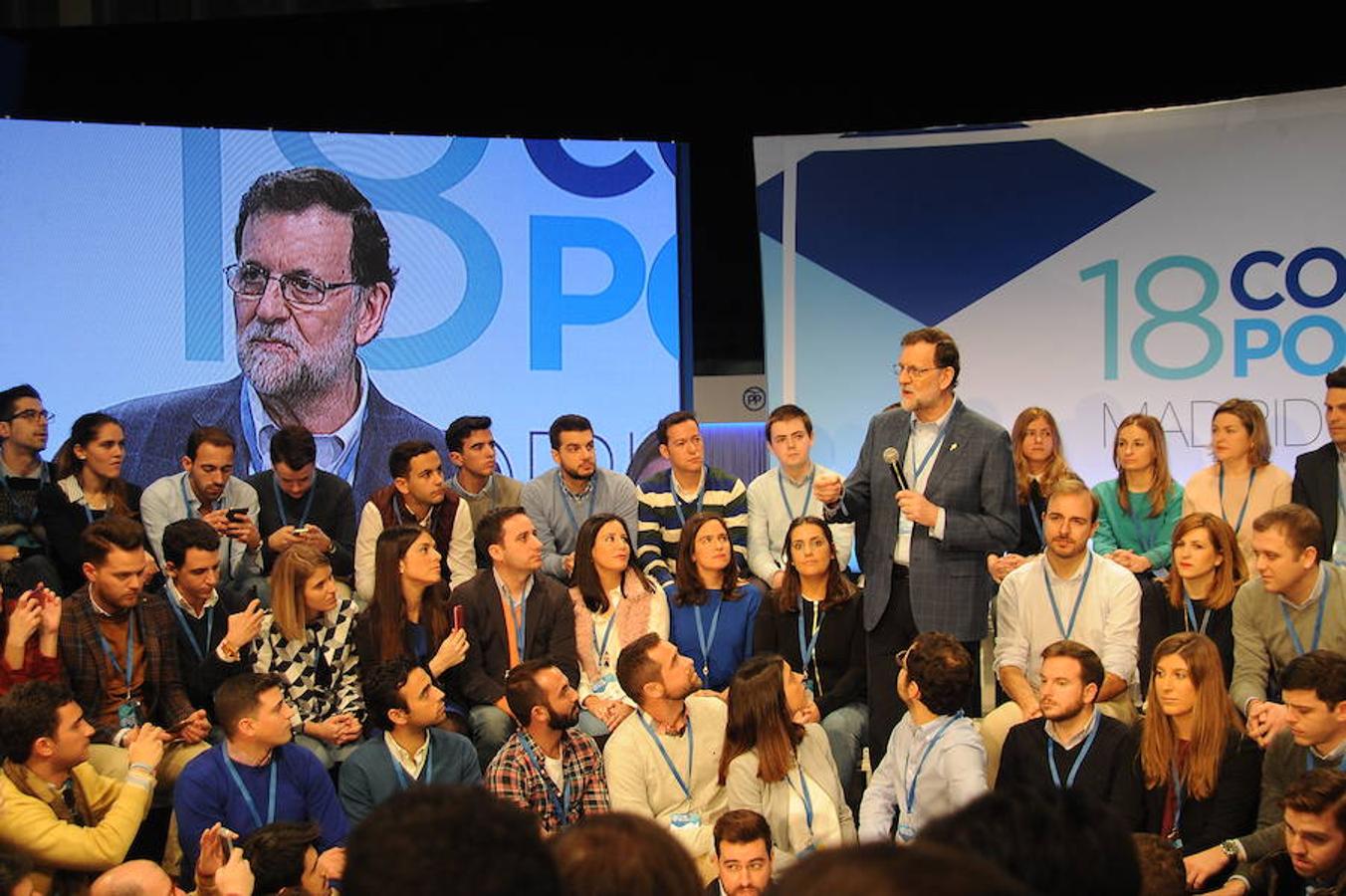 La representación asturiana en la segunda jornada del Congreso Nacional del PP