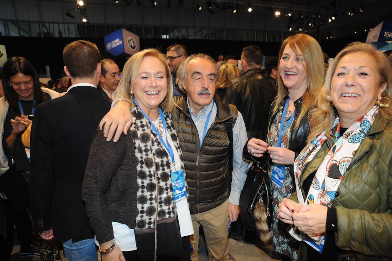 La representación asturiana en la segunda jornada del Congreso Nacional del PP