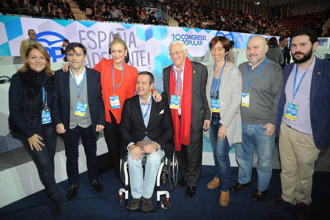 La representación asturiana en la tercera jornada del Congreso Nacional del PP