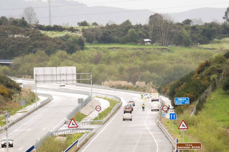 Fuerte granizada en Llanes