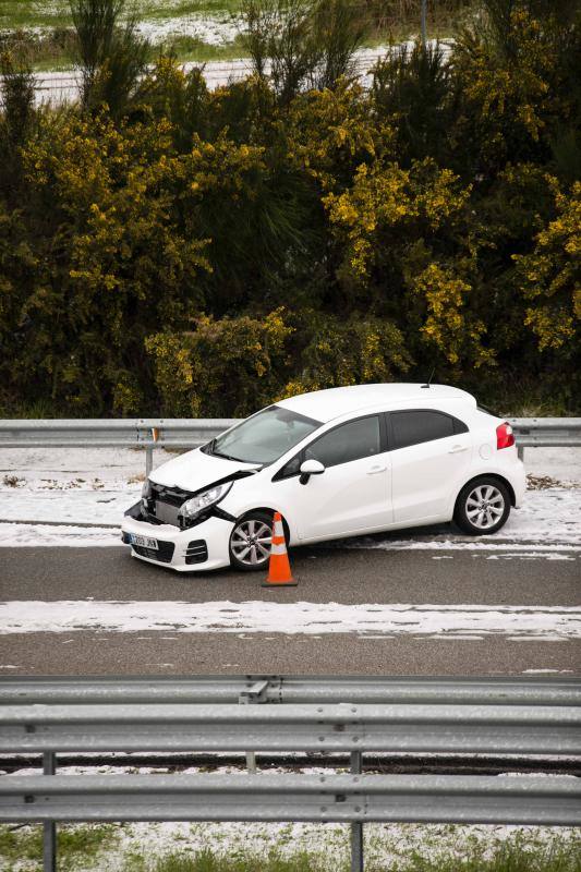 Fuerte granizada en Llanes