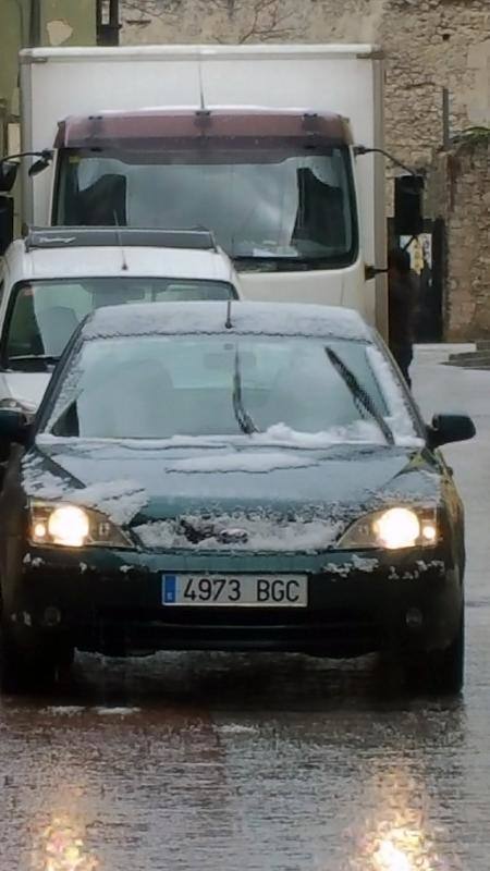 Fuerte granizada en Llanes