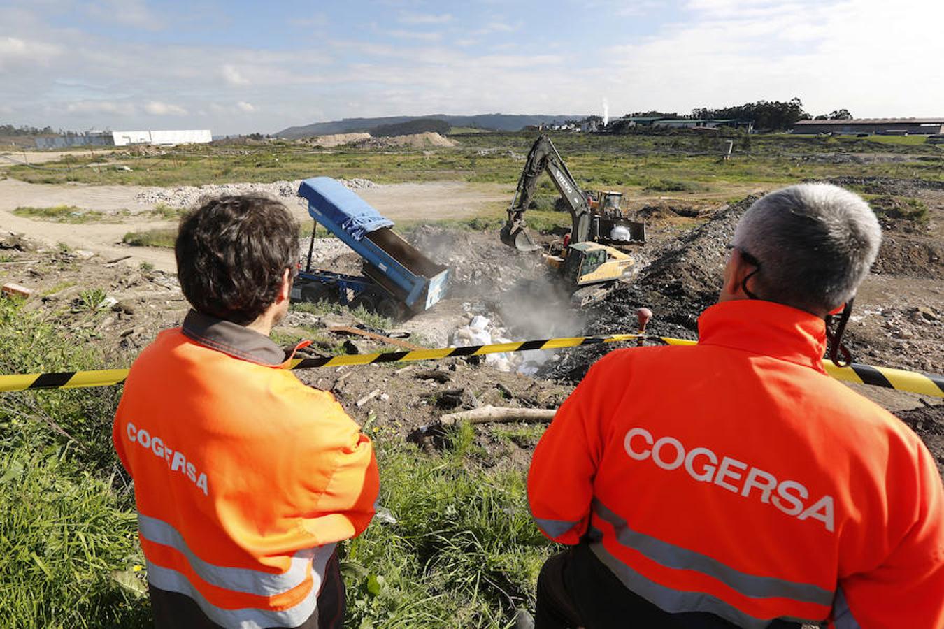 Destrucción de la patata afectada por la polilla guatemalteca