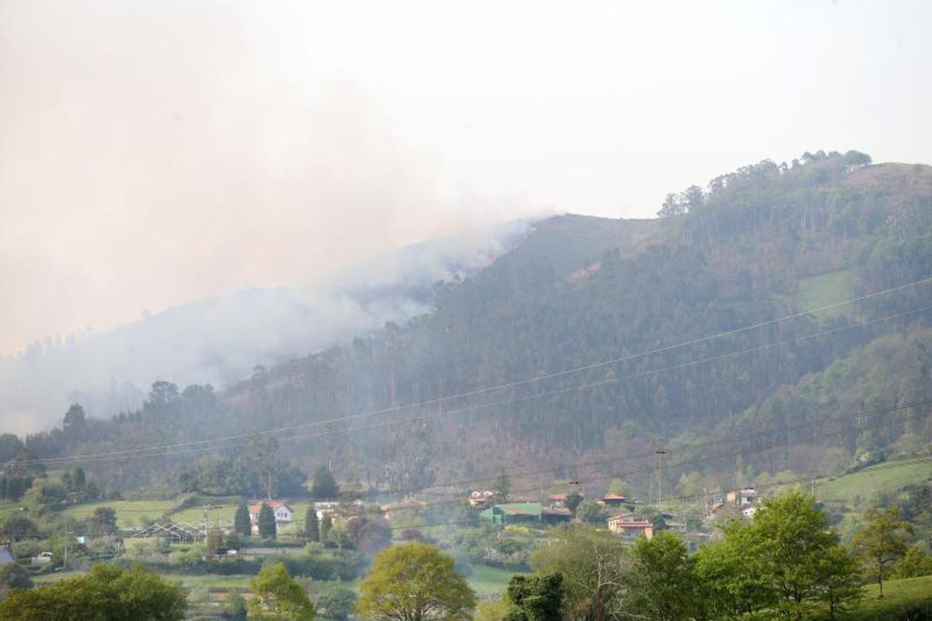 Un incendio quema 15 hectáreas en el Naranco, en Oviedo